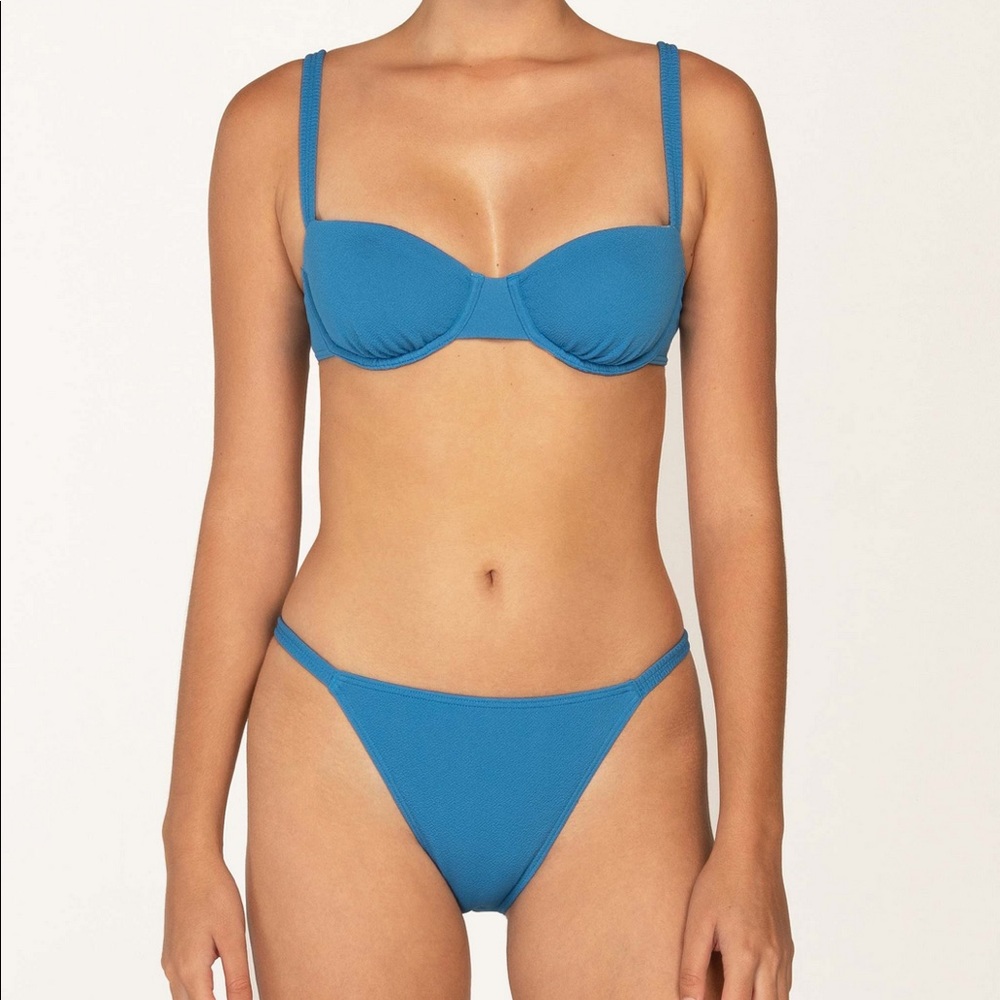 Peony Swim Victorian Blue Holiday Balconette